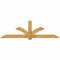 Ekena Millwork Redmond Rough Sawn Timber Gable Bracket, Western Red Cedar, 108"W x 31 1/2"H x 6"D x 6"F, 7/12 Pitch GBW108X31X0606RED00RWR - alternate 1